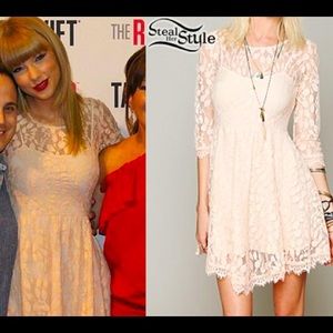 Free People Floral Mesh Lace Dress